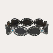Loyal West Alta Buena Leather Belt in Black