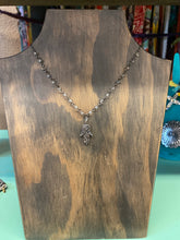 Pave’ Hamsa Bead Necklace