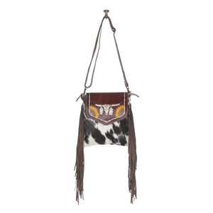 Recognition Hand-Tooled Cowhide Bag