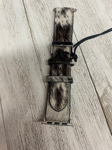 Large Leather Cowhide Apple Watch Band