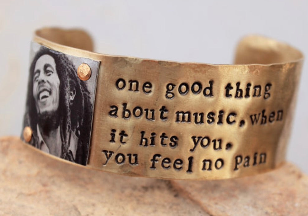 Marley is Music Brass Cuff