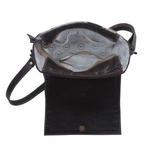 Teal & Conceal Carry Cowhide Bag