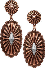 Western Concho Post Earrings