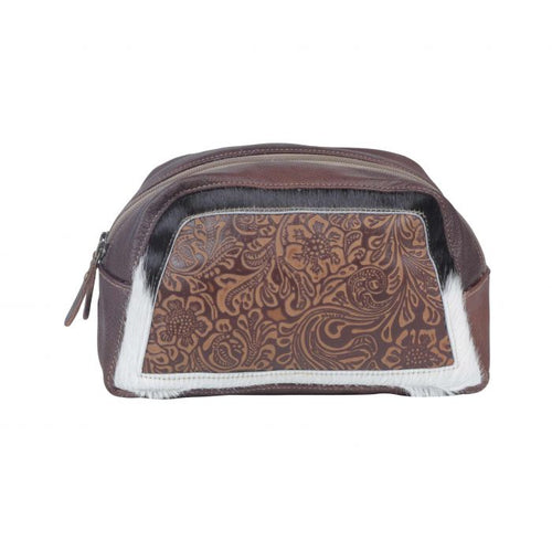 The Florulent Genuine Leather Toiletry Bag