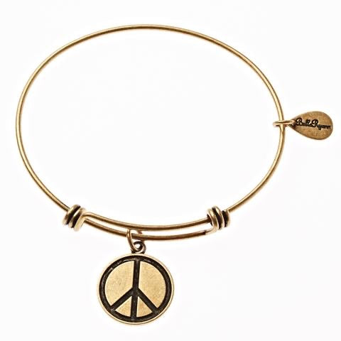 Stackable Charm Bangle - ☮️