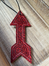 Scented Leather Ornament - Arrow