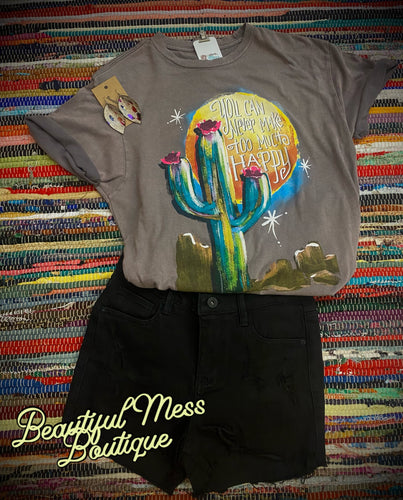 Never Too Much Happy Graphic Tee