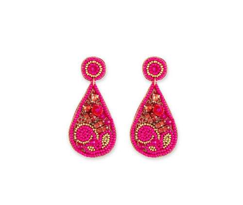 Rose Garden Beaded Earrings