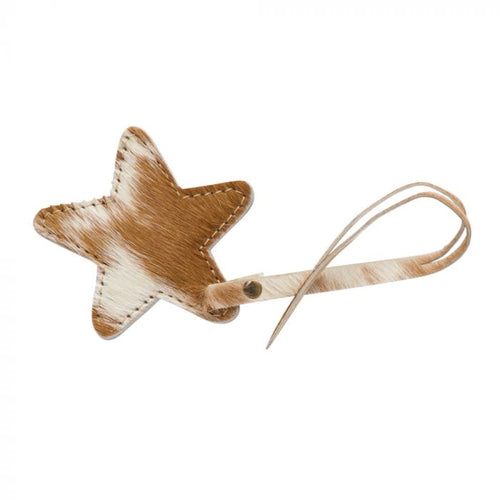 Star ⭐️ Struck Cowhide Bag Charm