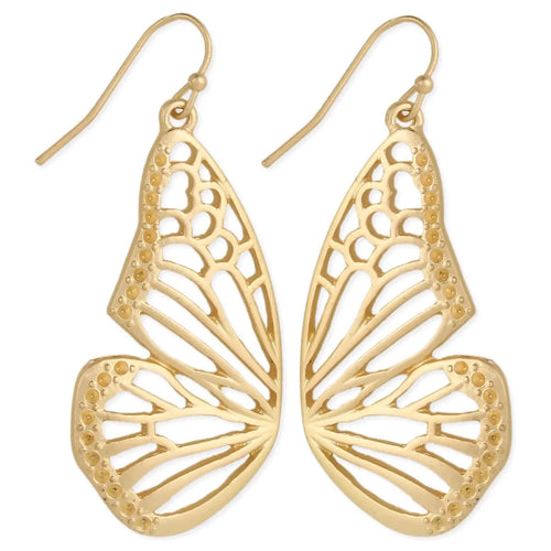 Flutter Down Earrings