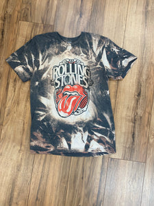 Rolling Stones Vintage Poster Graphic Bleach Tee