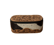 Hand Tooled Cowhide Makeup Kit