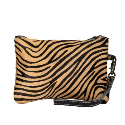 Wild Safari Cowhide Leather Pouch