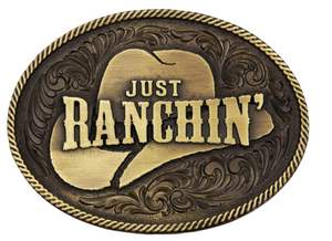 Just Ranchin Dale Brisby Belt Buckle