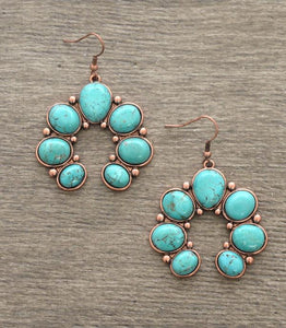 Faux Navajo Turquoise Earrings