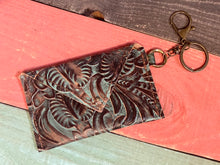 Leather Card Keychain