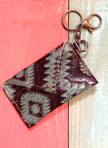 Leather Card Keychain