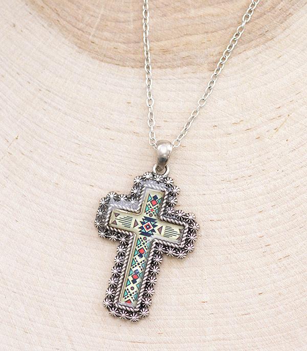 Aztec Cross Necklace