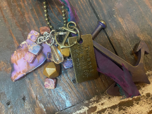 “Time & Tide” Handmade Charmed Necklace