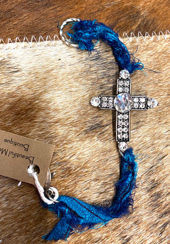 Like A Diamond Cross Bracelet