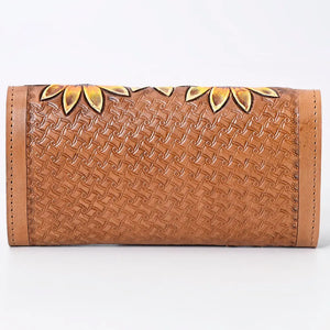 Sunflower Snap Leather Wallet