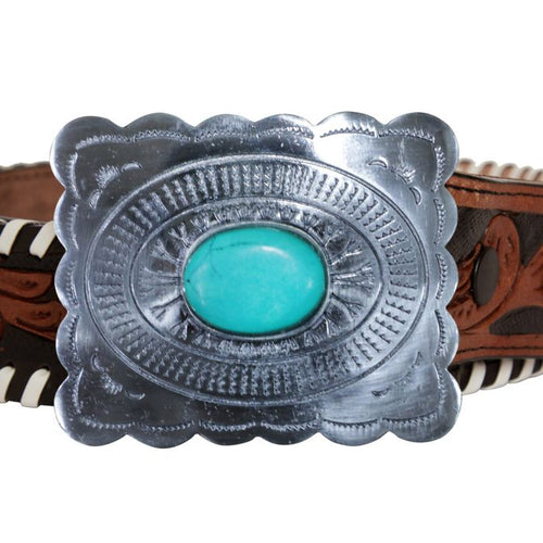 Hand-Tooled Leather Belt