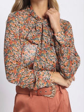 Fall Floral Blouse