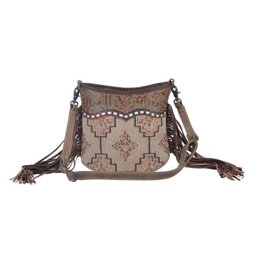 Misty Fringe Canvas & Leather Bag
