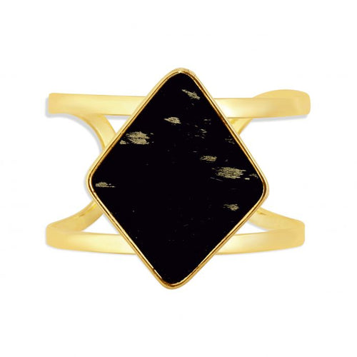 Gilded Cowhide Gold Cuff