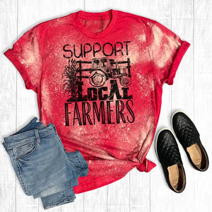 Bleached Out Local Farmers Tee