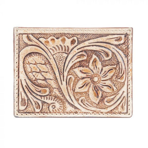Tooled Leather Card Holder