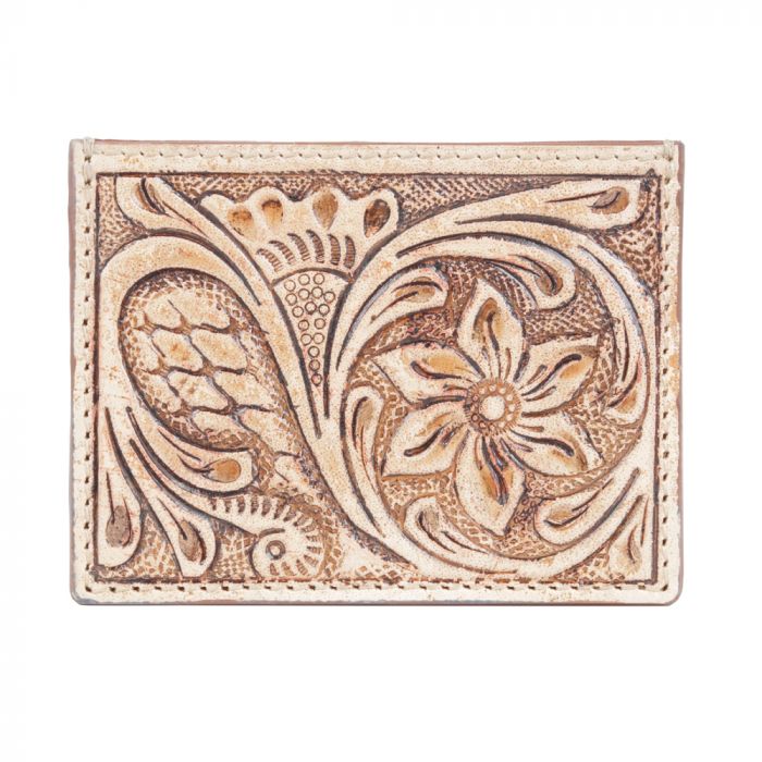 Tooled Leather Card Holder