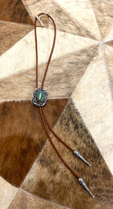 Natural Turquoise Bolo Necklace