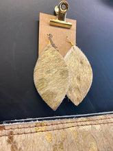 Pointed The Right Way Cowhide Earrings