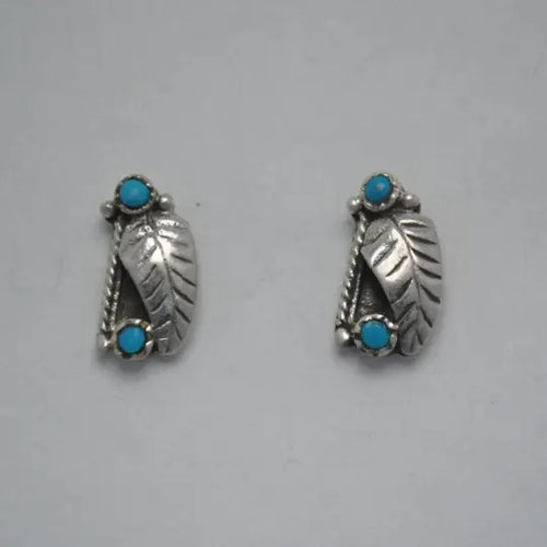 Native Turquoise Stud Earrings