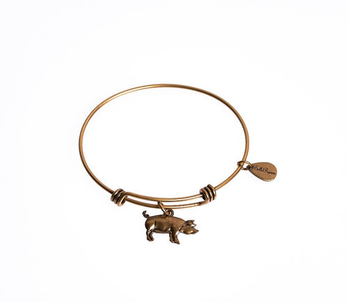 Stackable Charm Bangle - 🐖
