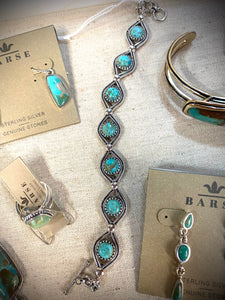 Lucky 7 Turquoise & Sterling Bracelet
