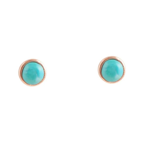 Dainty Turquoise Post Earrings