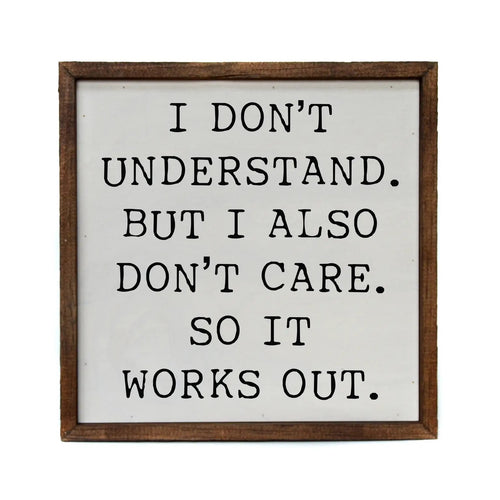 It Works Out Wall Sign