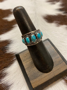 Stoned Turquoise & Sterling silver Ring