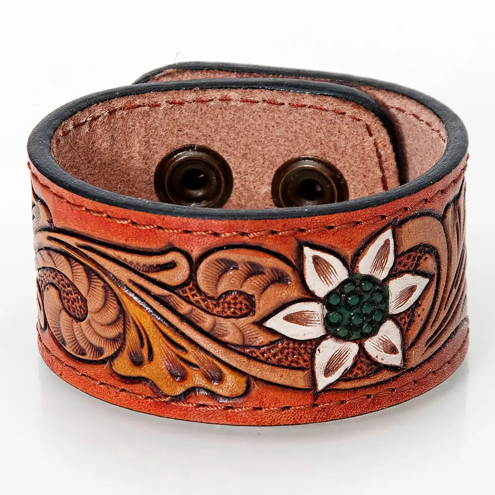 Tooled Leather Cuff