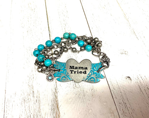 Mama Tried Bead Bracelet