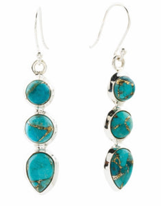 Sterling & Turquoise Drop Earrings