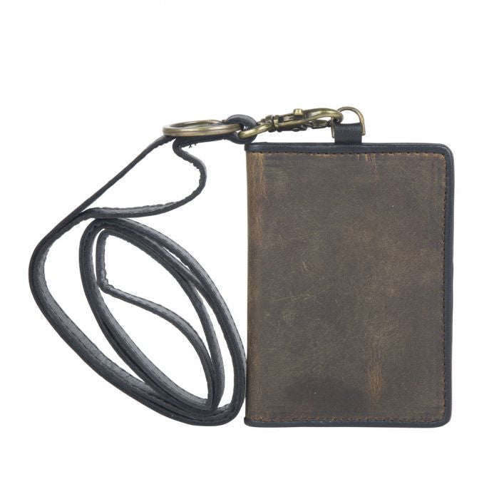 Cowhide Card Case Lanyard