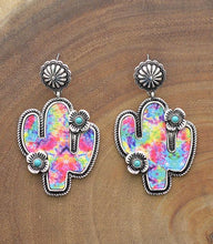 Print Cactus Navajo Earring & Necklace Set