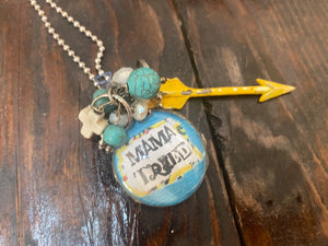 “Mama Tried” Handmade Charm Necklace