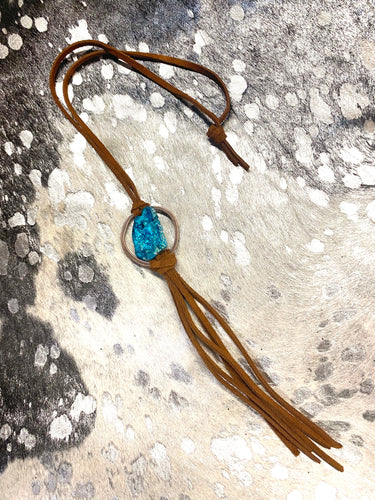 Regal Leather Necklace