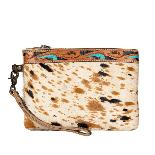 Coffee Club Cowhide Pouch