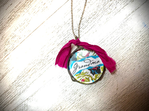 Handmade ‘Grandma’ pendant Necklace