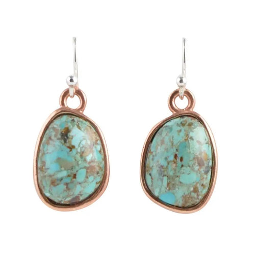 Edgy Turquoise Earrings